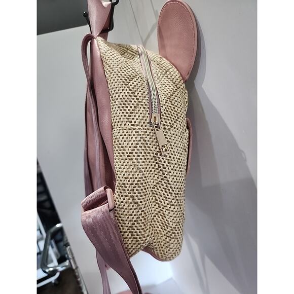 Disney Pink Mini Backpack Minnie Mouse "Pastels & Petals" Bioworld Lightweight0 - Picture 4 of 11